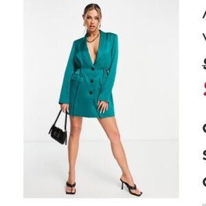 Women's Green Blazer dress